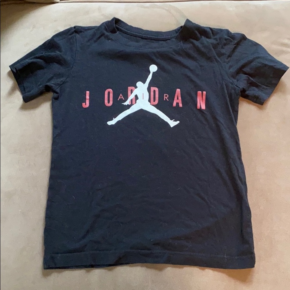 Boys Black Jordan shirt